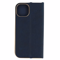 Grāmatas apvalks ar rāmi Iphone 11 Pro tumši zils