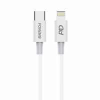 FONENG kabelis X31 USB-C - Lightning PD 27W 1M balts