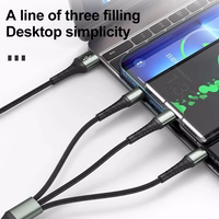 JELLICO kabelis B11 3w1 3.1A 1.2M Melns