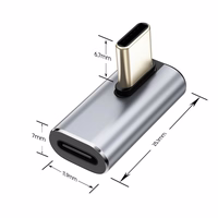 Tech-Protect Ultraboost AA03 USB-C leņķa adapteris - pelēks