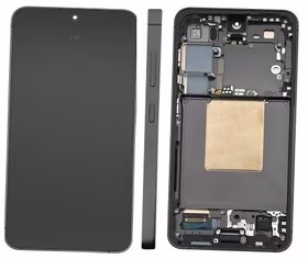 LCD screen Samsung S921 S24 ar touch screen un frame Onyx Melns original (service pack)