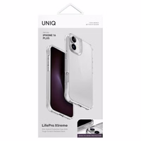 Uniq LifePro Xtreme Viedtālruņa apvalks iPhone 16 Plus - Caurspīdīgs