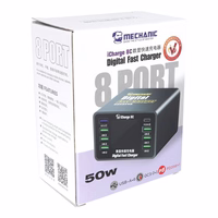 MECHANIC iCharge 8C 8-Port DC barošanas avots PD QC3.0