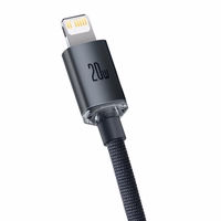 Baseus kabelis Crystal Shine USB-C - Lightning 1,2 m 20W melns