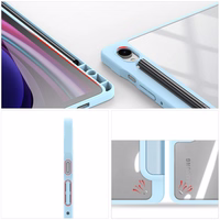 Dux Ducis Toby planšetdatora apvalks ar vāku un statīvu Samsung Galaxy Tab S9 / S9 FE - zils