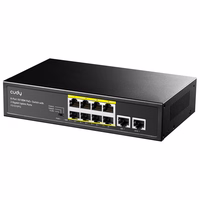 Cudy FS1010PG network switch Fast Ethernet (10/100) Power over Ethernet (PoE) melns