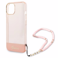 Guess GUHCP14MHGCOHP iPhone 14 Plus 6.7 "rozā/rozā cietais apvalks Translucent Pearl Strap