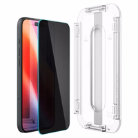 Spigen Glas.tR EzFit Privacy rūdītais stikls iPhone 15/16 ar adapteri (2 gab.)