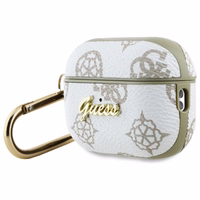 Guess GUAP2PG4GPH AirPods Pro 2 (2022/2023) apvalks balts 4G Hook