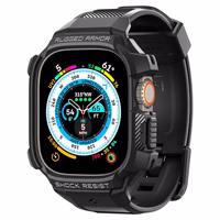 Spigen Rugged Armor Pro Apple Watch Ultra (49mm) siksnas vāciņš - melns