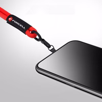 FORCELL F-DESIGN R10X40 rokas telefona siksniņa ar regulējamu garumu (maks. 20cm cilpā) sarkana