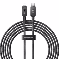 Baseus Unbreakable USB C to iP cable 2 m 20 W melns