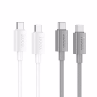 Kabelis USB-C uz USB-C Hoco 3A 60W 1 m X107 pelēks