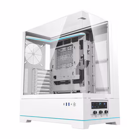 Darkflash DY450 datora korpuss bez ventilatoriem (balts)