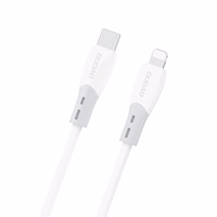 Dudao L25SX 30W USB-C - Lightning kabelis with Soft Silicone Braid 2m - balts