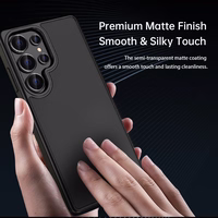 Rock Guard Touch Matte Series Viedtālruņa apvalks Samsung Galaxy S25 pelēks