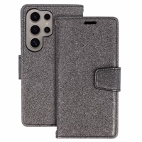 Glitter Magsafe Viedtālruņa apvalks Samsung Galaxy S24 Plus melns