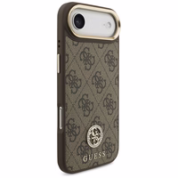 Guess 4G Strass Logo Magnētiskais viedtālruņa apvalks iPhone Air - brūna