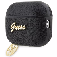 Guess GUAP2GLGSHK viedtālruņa apvalks (m) - melns Glitter Flake 4G Charm Collection
