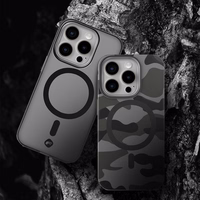 FORCELL F-PROTECT Leveli ar divu slāņu 4D tehnoloģiju, militārā nolaišanas pārbaude saderīgs ar MagSafe SAMSUNG S25 PLUS - melns kamuflāža