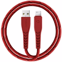 ENERGEA Kabelis Nyloflex USB - LightningCharge and Sync C89 MFI 1.5m sarkans/red