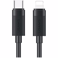 Kabelis USAMS U94 30W USB-C uz Lightning 1m melns