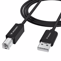 Wozinsky WKDDY4S USB-B - USB-A 480Mb/s kabelis 1m - melns