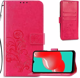Korpuss Flower Book Samsung A165 A16 4G/A166 A16 5G rose-red