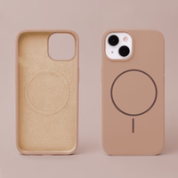 Silikona Thin Mag maciņš for iPhone 17 Air 6,6" brūns