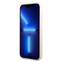 Guess GUHMP13LSPLP iPhone 13 Pro / 13 6.1" rozā/rozā cietais apvalks Silikona Logo Plate Magnētiskais