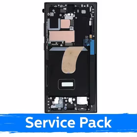 Vidējais rāmis Samsung S918 S23 Ultra / Graphite / (Service Pack)