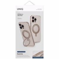 Uniq Swivix 360 Rotating Kickstand viedtālruņa apvalks iPhone 16 Pro Max - zeltains