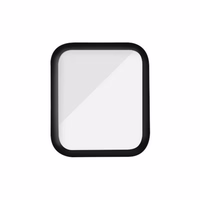 PanzerGlass Izliekts antibakteriāls rūdītais stikls Apple Watch 7 - 41mm - melns