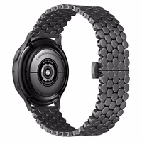 Beline siksniņa Watch 22mm Metal Honeycomb melns box