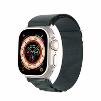 DUX DUCIS siksniņa GS neilona Apple Watch 42 / 44 / 45 / 49 mm zaļa