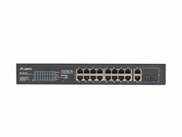 Lanberg Switch rack 19" POE+ 16x 100MB /2X COMBO  GIGABIT ETHERNET 250W