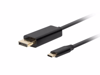 Lanberg CA-CMDP-10CU-0010-BK video cable adapter 1 m USB Type-C DisplayPort melns