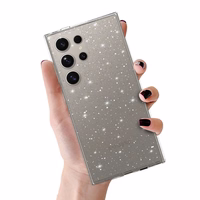 Krištola spīdīgais viedtālruņa apvalks Samsung Galaxy S25 Ultra Sudrabains