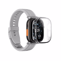 AmazingThing Radix rūdīts stikls ar vāciņu Apple Watch UItra 3 49mm - Caurspīdīgs