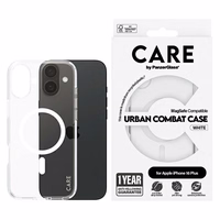 CARE by PanzerGlass Flagship viedtālruņa apvalks iPhone 16 Plus 6.7" balts/balts magnētiskais 1339