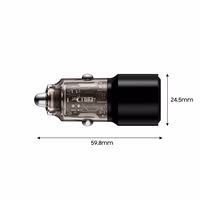Tech-Protect CC03 95W auto lādētājs 2 porti USB-A / USB-C melns