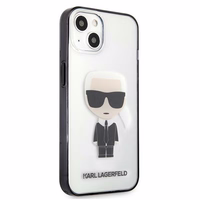 Karl Lagerfeld Iconik Karl Viedtālruņa apvalks iPhone 13 mini - Caurspīdīgs