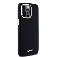 DKNY DKHMP14XSMCHLK iPhone 14 Pro Max6.7" melns maciņš Liquid Silicone Small Metal Logo MagSafe