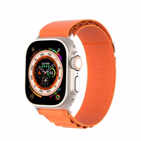 Sporta siksna ar sprādzi Apple Watch 9 / 8 / 7 / 6 / SE / 5 / 4 / 3 / 2 / 1 (41, 40, 38 mm) Dux Ducis siksna GS versija - oranža