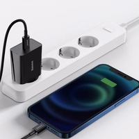 Baseus Speed Mini ātrās uzlādes lādētājs, USB-C, PD, 3A, 20W (melns)