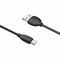USB kabelis Borofone BX19 USB-A uz USB-C 1,0 m melns