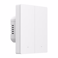 SONOFF M5-2C-80W WiFi Matter viedais sienas slēdzis (2 kanāli, rāmim)