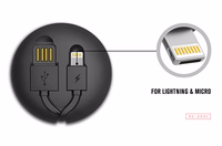 REMAX kabelis Cutebaby RC-99t 2 in 1 - USB uz Micro USB, Lightning - balts