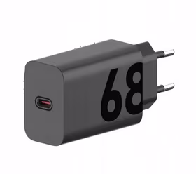 MOTOROLA oriģinālais C tipa 68W lādētājs MC682N melns bez taras