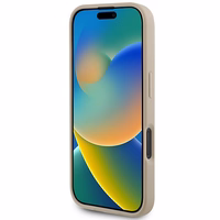 DKNY šachī raksts un drukātas svītras iPhone 16 apvalks rozā